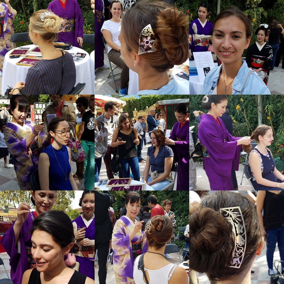 パリベルシー美術館にて、見返り美人体験