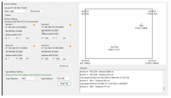 位置検出GUIソフトウェア