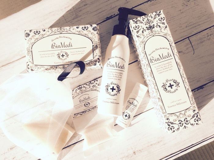 「ビオメディ エッセンスミルクリーム」「ビオメディ エッセンスモイストソープ」