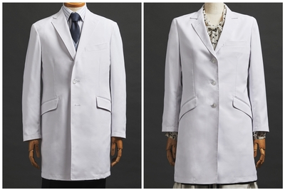 メンズドクターコートクラッシック、レディースドクターコートテーラード