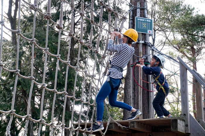 親子で楽しめるチャレンジコースも魅力!