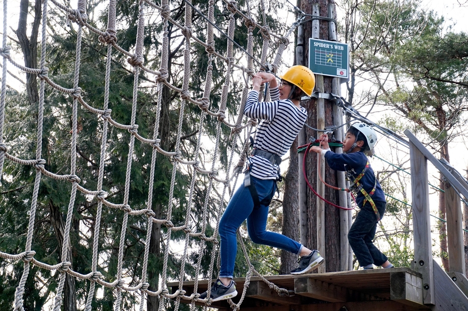 親子で楽しめるチャレンジコースも魅力!