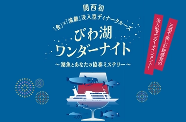 関西初“食”と“演劇”が融合した没入型ディナークルーズがびわ湖に登場！ びわ湖ワンダーナイト の予約受付を開始します
