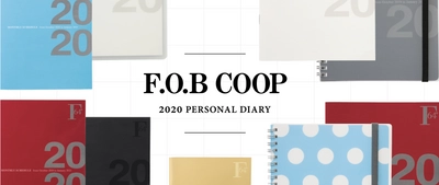 シンプル＆シックで機能的なダイアリー　 F.O.B COOP ダイアリー2020 新発売　 2019年8月下旬より　全国の取扱い店舗にて順次発売