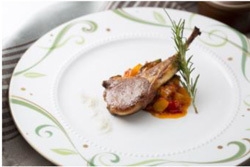 (平日ディナー限定)おもてなしワンプレート カレ・ダニョのポアレラタトゥイユ添え *お1人様につき1皿