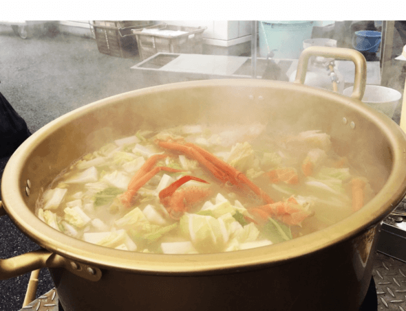 昨年の様子1(カニ汁)