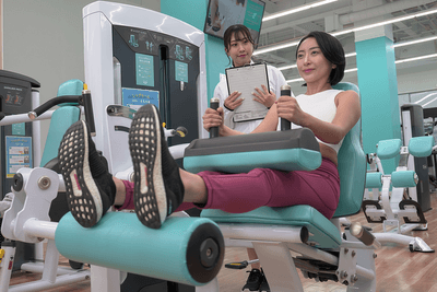 無料パーソナルトレーニングの様子