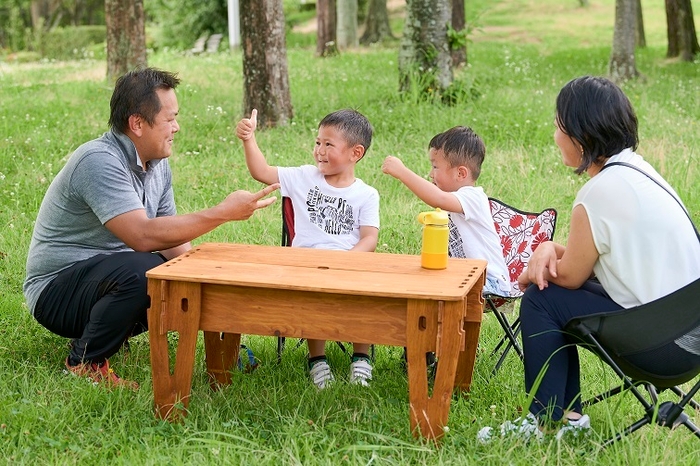 家族キャンプで！