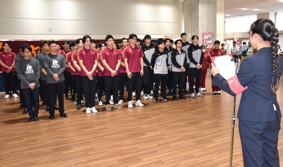 全国大会出場クラブの壮行会