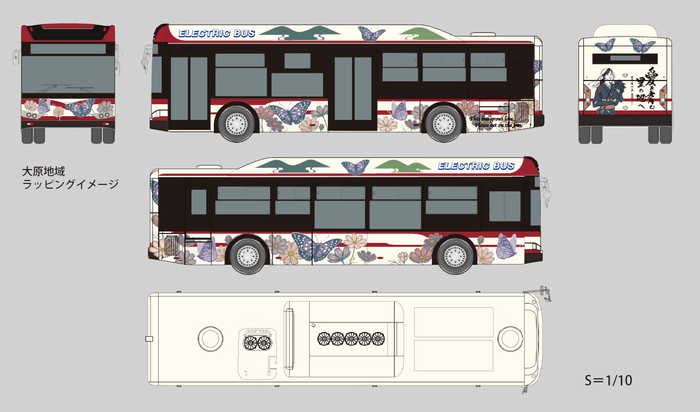 EVバス『オオムラサキ号』イメージ