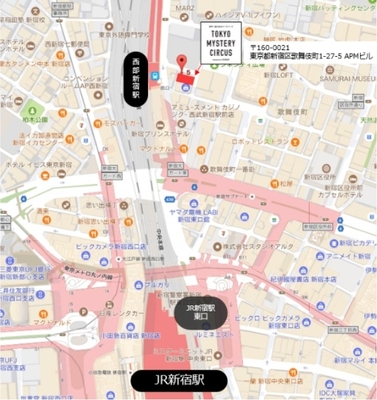 東京ミステリーサーカス 地図