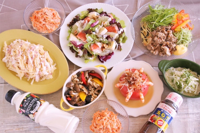 ドレッシングで作る!簡単!アレンジサラダ料理7品