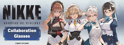 勝利の女神：NIKKE　コラボレーション眼鏡 ラピモデル、アニスモデル、ネオンモデル、マリアンモデル 2025年10月25日(土)より予約開始！