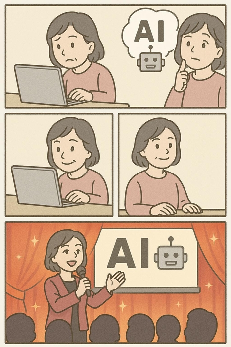 “わからない”から“教えられる”へ。 AIとの出会いが私を変えた