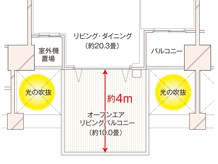 光の吹抜_平面図