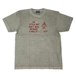 ムーミンからリトルミイの後染めバッグ。色あいのヴィンテージ感が素晴らしい。