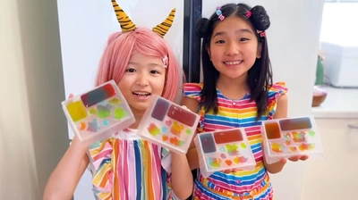 登録者数400万人超えKids YouTuber「こたみのチャンネル」と 共同開発商品！遊べる菓子『レインボーヌードル』が登場