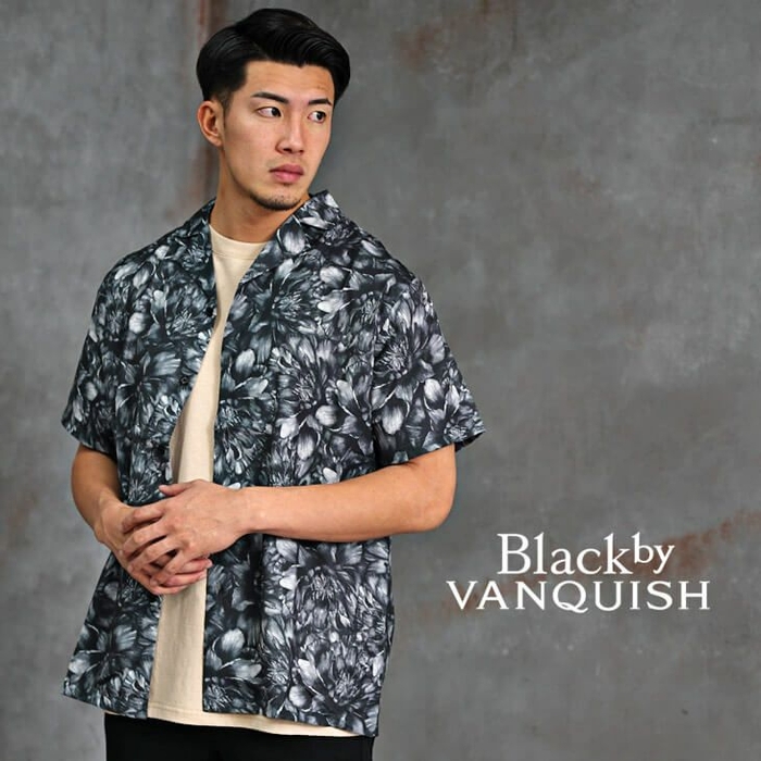 【Black by VANQUISH】Black garden Shirt