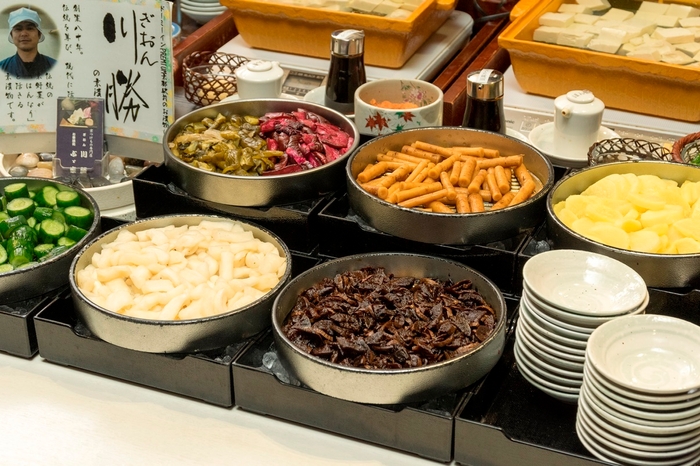 ご当地メニューもご用意(朝食)