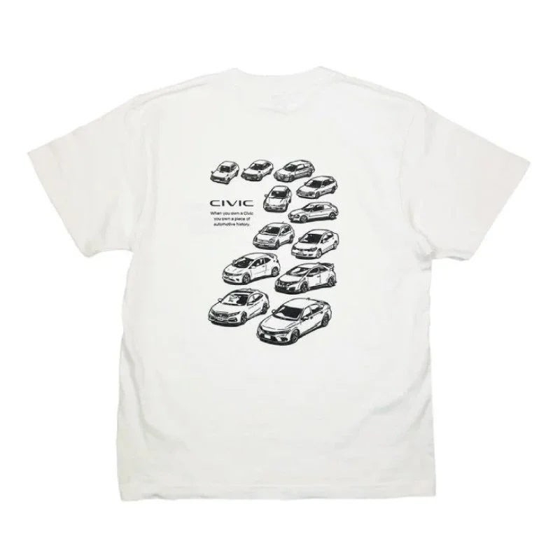 2401HD41-07 シビック Honda CIVIC HISTORY Tシャツ
