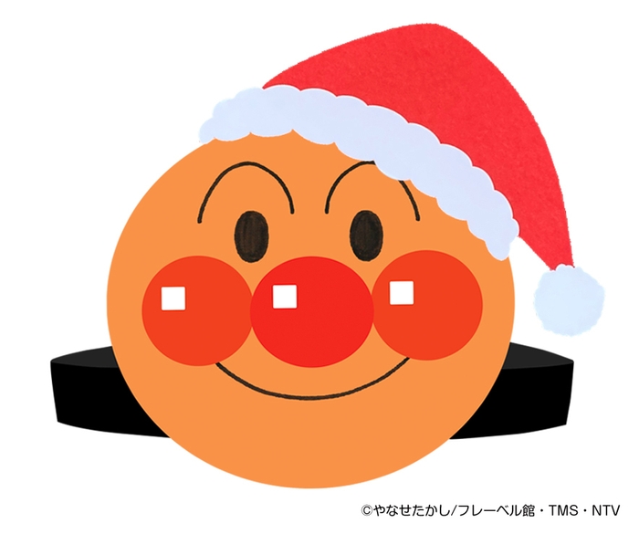 アンパンマンのクリスマスお面工作