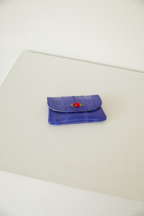 2025SA07/シンプルカードホルダーローズ（ブルー）