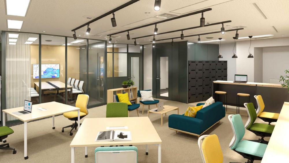 【什器つきおしゃれ内装】渋谷の街を一望！多種多様なブースが揃った”働き方改革・最先端オフィス”の募集です