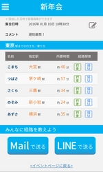 新年会、同窓会、歓迎会 etc...悩める幹事のための場所決めツール「あつまる」本日リリース！