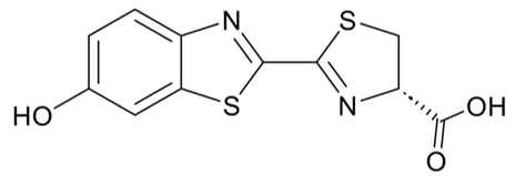 図1 ホタルルシフェリンの分子構造