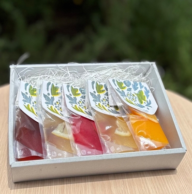 5種類のフレーバーをぎゅっと箱に