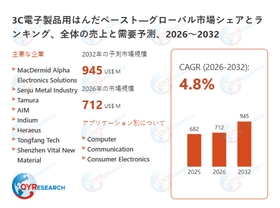 3C電子製品用はんだペースト市場戦略レポート2026：競合状況、成長要因、投資リスク