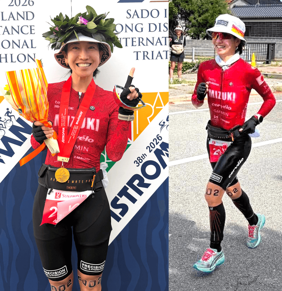 2026佐渡国際トライアスロン大会プレシジョンサポート平柳美月選手