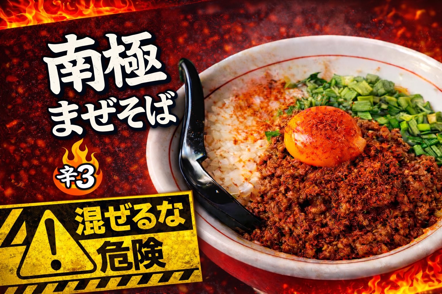 茨城・土浦の激辛旋風!「レッチリ」から新名物『南極まぜそば』が2月27日(金)より販売開始!