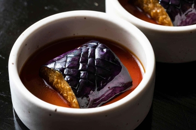 先付_茄子の田舎煮