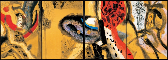 堂本印象 雷神(全4面)1963年 高知・竹林寺(後期展示)