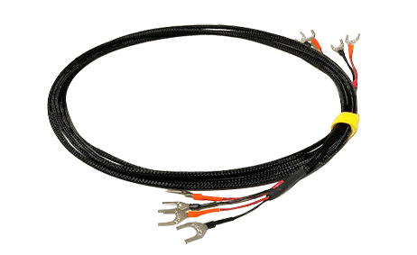 リターン・ハンドメイド品 ナノダイヤモンド クロスライン スピーカーケーブル L.R 1.5m：ご支援金12,000円