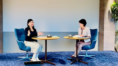 紫藤 由美子氏と坂本 祐央子氏(コーチ探せる代表)