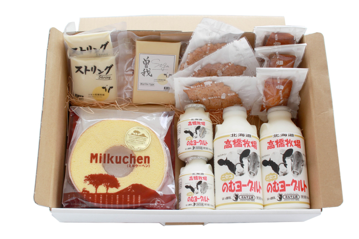 賞品例：ニセコ高橋牧場　乳製品＆お菓子ギフトセット