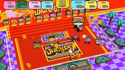 バトルが熱いミニゲームも最大8人まで対戦可能！