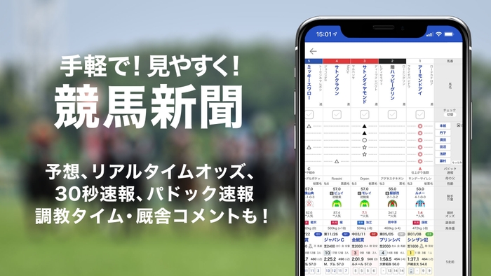 手軽で見やすく!競馬新聞!