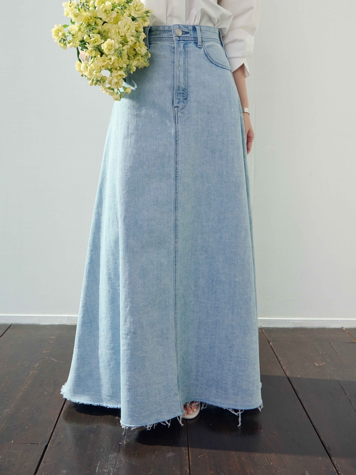 Volume Flare Skirt #Cutoff Ice2
