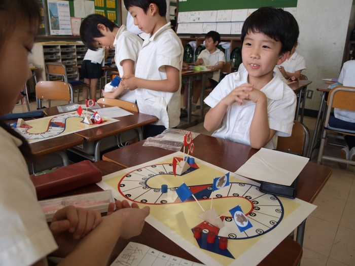 公開授業 知能訓練 宝取り双六