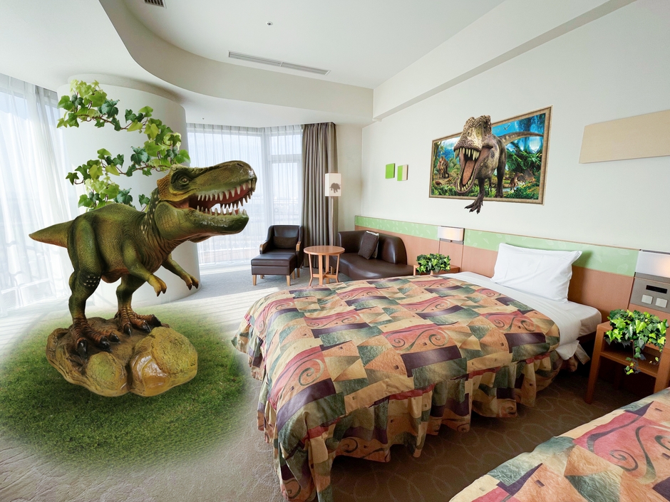 シュライヒコラボ「恐竜ルーム」客室(イメージ)