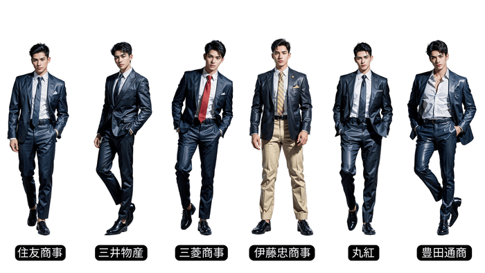 「働く男子図鑑」内の総合商社