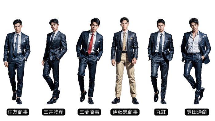 「働く男子図鑑」内の総合商社