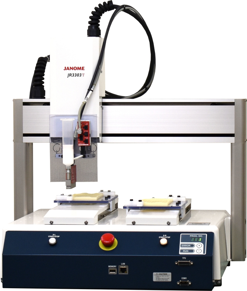 図1 JR3303Tを使用した塗布ロボット