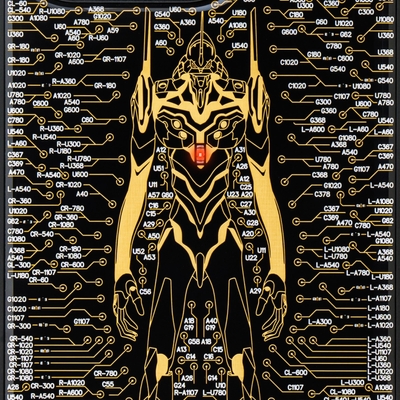 FLASH EVA01 基板アート iPhone 15Proケース ズーム