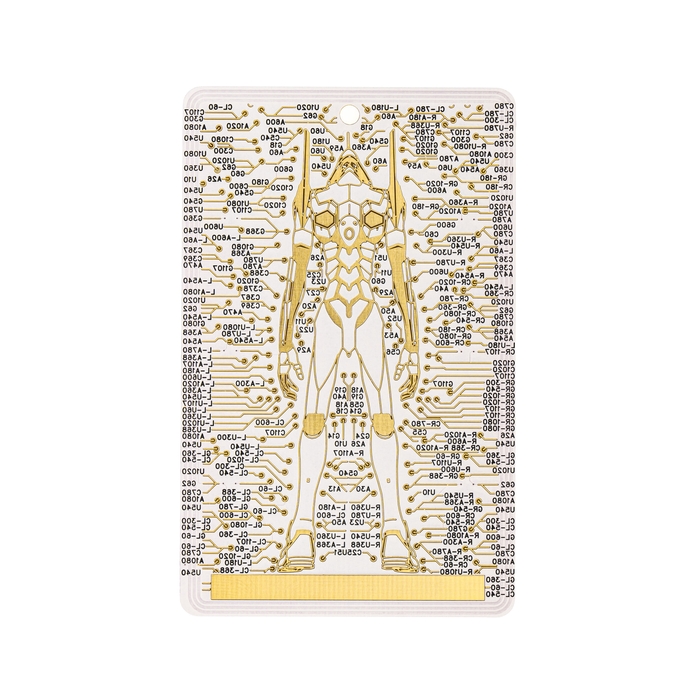 FLASH EVA01 基板アート バッグタグ　白　裏