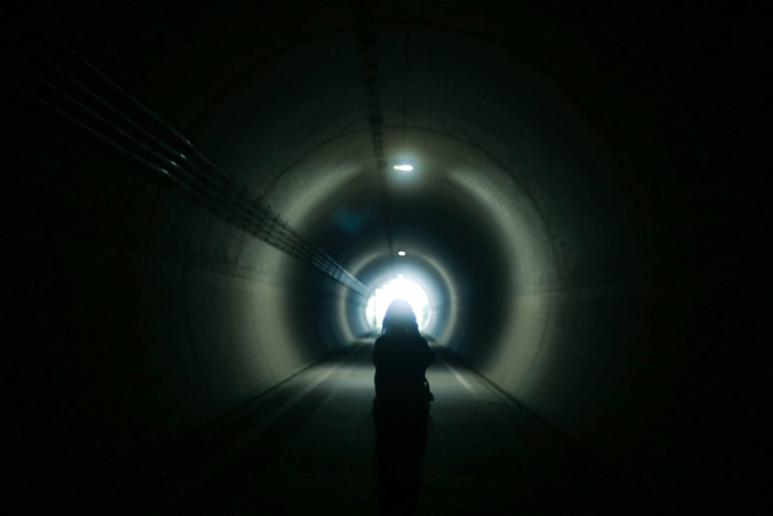 参加者撮影 丸山トンネル