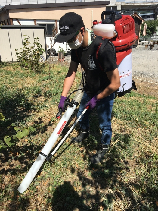 急ピッチで進む建設中の学校